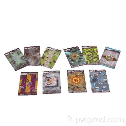 Cartes de jeu personnalisées avant et arrière